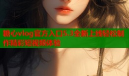 糖心vlog官方入口5.3全新上线轻松制作精彩短视频体验