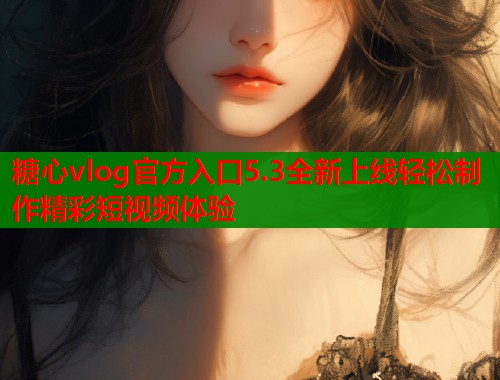 糖心vlog官方入口5.3全新上线轻松制作精彩短视频体验